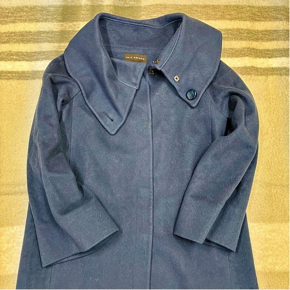 Dale Dressin Oversized Collar Wool Dress Coat